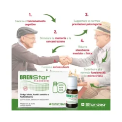 Brenstar stanchezza e affaticamento 7 flaconcini monodose con tappo dosatore