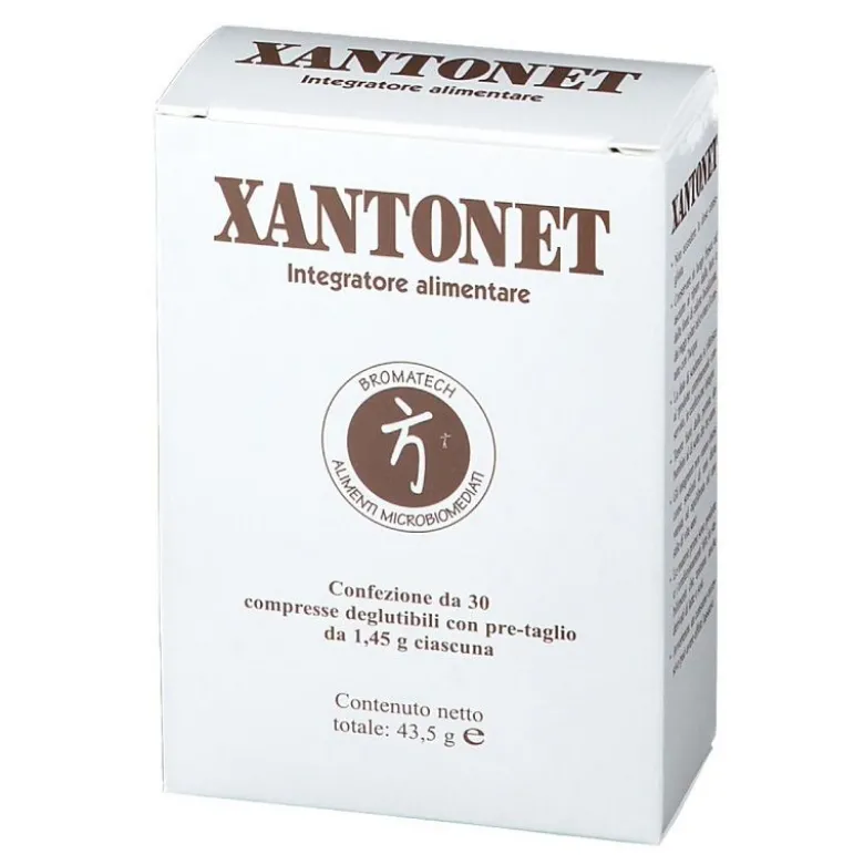 Bromatech Xantonet per la corretta funzionalità dell'intestino 30 compresse deglutibili