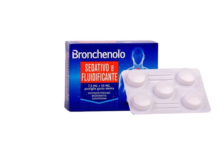 Bronchenolo sedativo fluidificante 20 pastiglie - trattamento sintomatico della tosse
