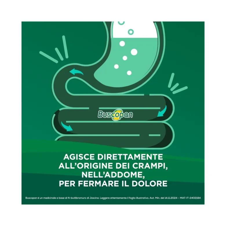 Buscopan Per Mal di Pancia Crampi Dolori Addominali 6 Supposte