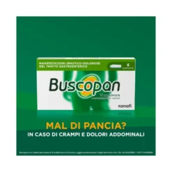 Buscopan Per Mal di Pancia Crampi Dolori Addominali 6 Supposte