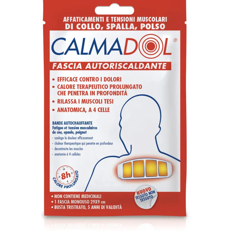 Calmadol Fasce Autoriscaldanti Collo-Spalla-Polso 1 fascia monouso 29x9cm