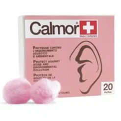 Calmor Tappi Auricolari Cera 20 Pezzi Comfort e Silenzio