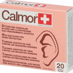Calmor Tappi Auricolari Cera 20 Pezzi Comfort e Silenzio