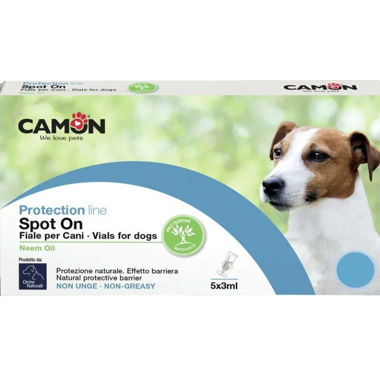 Camon Protection Fiale Antiparassitarie Spot-On Cani Olio Di Neem 0-10Kg 5X3ml
