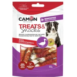 CAMON TREATS & SNACKS Ossicini masticaili con anatra