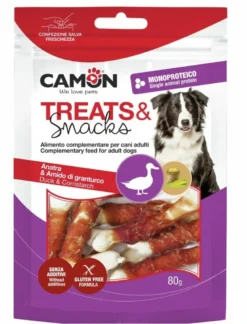 CAMON TREATS & SNACKS Ossicini masticaili con anatra