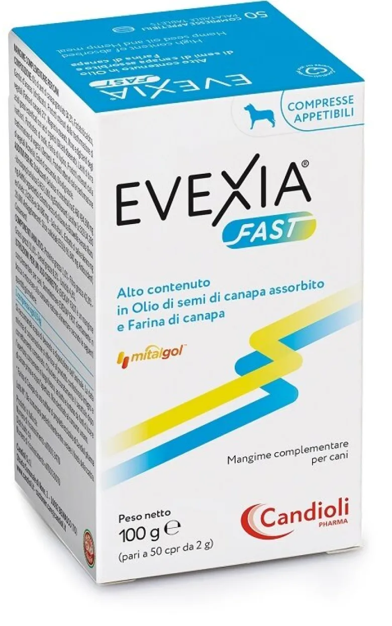 Candioli Evexia Fast Mangime Complementare Per Cani 50 Compresse