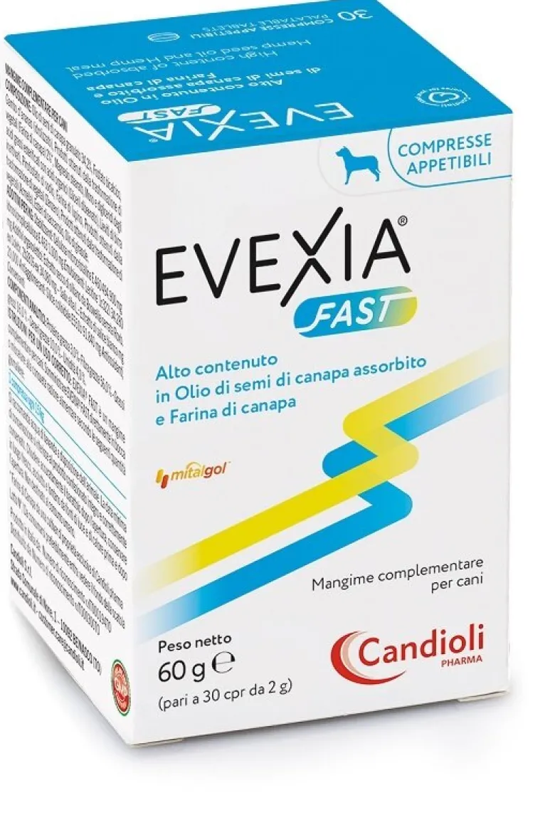 Candioli Evexia Fast Mangime Complementare Per Cani 30 Compresse