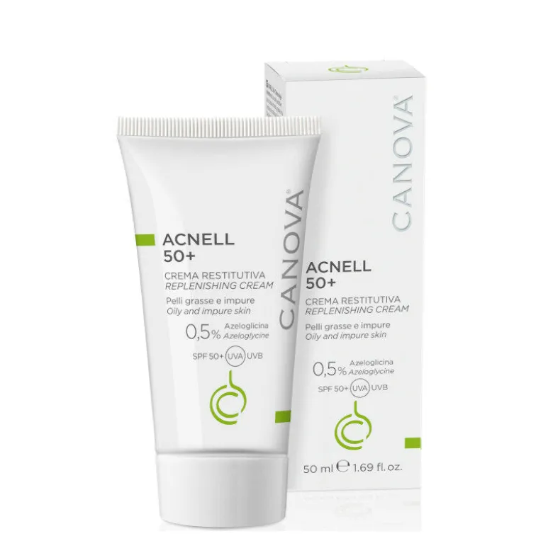Canova Acnell 50+ Crema Gel 50ml - Protezione Solare Viso