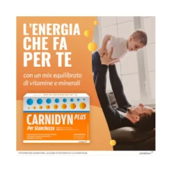 Carnidyn Plus per combattere stanchezza fisica e mentale gusto Arancia 20 bustine