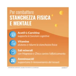 Carnidyn Plus per combattere stanchezza fisica e mentale gusto Arancia 20 bustine