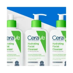 CeraVe Detergente Idratante Viso Pelle da Normale a Secca, con acido ialuronico e ceramidi 473 ml