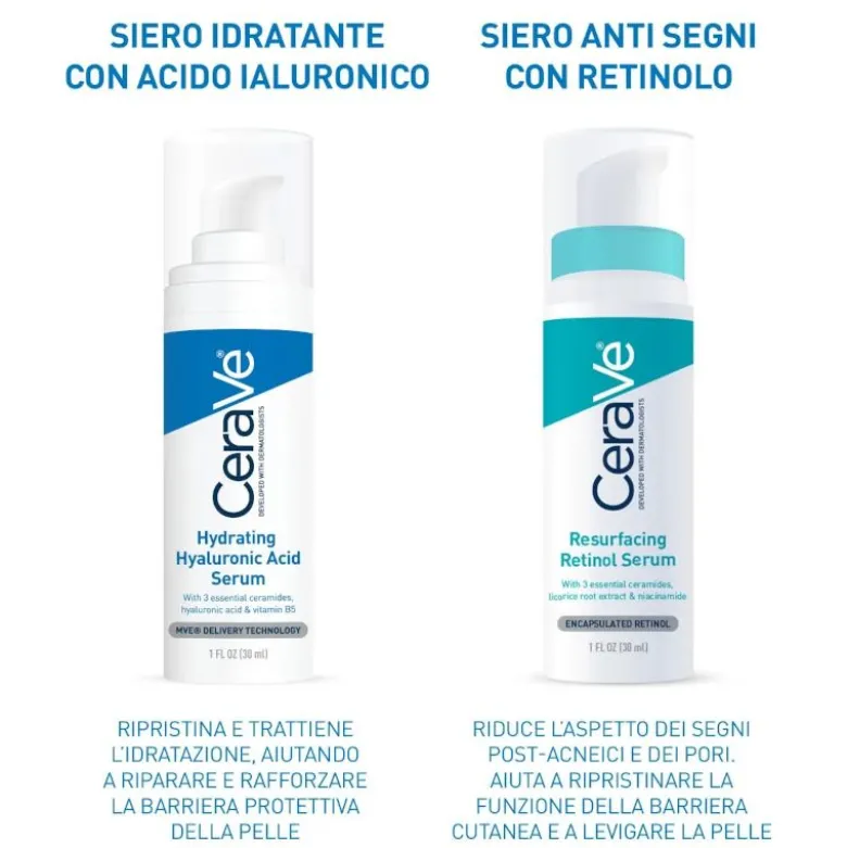 CeraVe Siero Idratante Viso con Acido Ialuronico 30ml