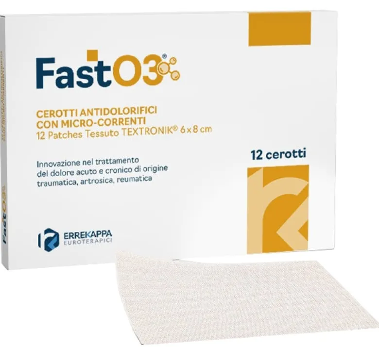 Cerotti Antidolorifici Fasto3 6x8cm 12 Pezzi
