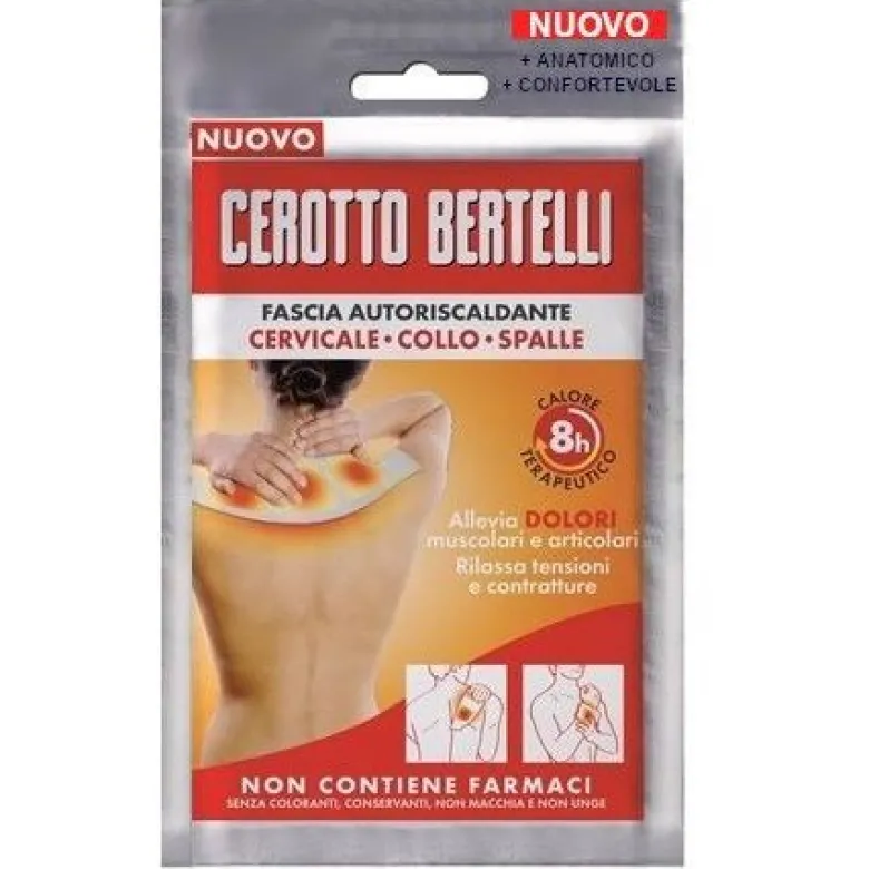 Cerotto Bertelli Fascia Autoriscaldante per cervicale collo e spalle