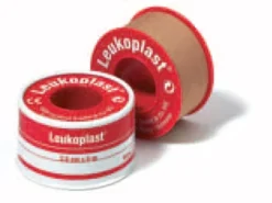 Cerotto Chirurgico per Fissaggio Medicazioni in Rocchetto Leukoplast Supporto Viscosa Color Pelle Massa Adesiva Caucciu' Ossido di Zinco 2,5x500cm Mutuabile