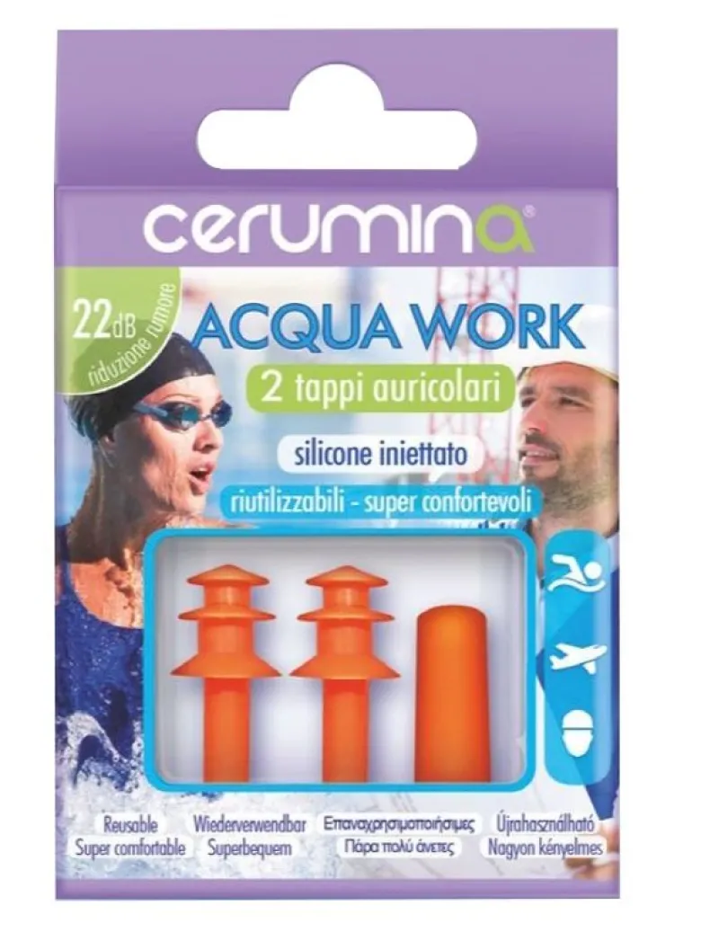 Cerumina Acqua Work 2 tappi auricolari