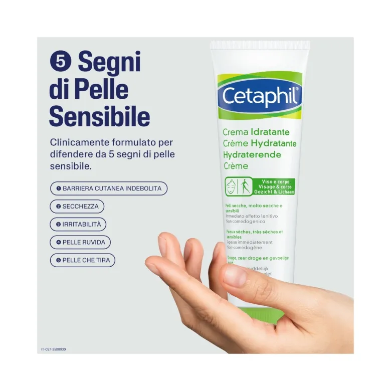 Cetaphil Crema Idratante Pelle Secca Viso e Corpo 100g