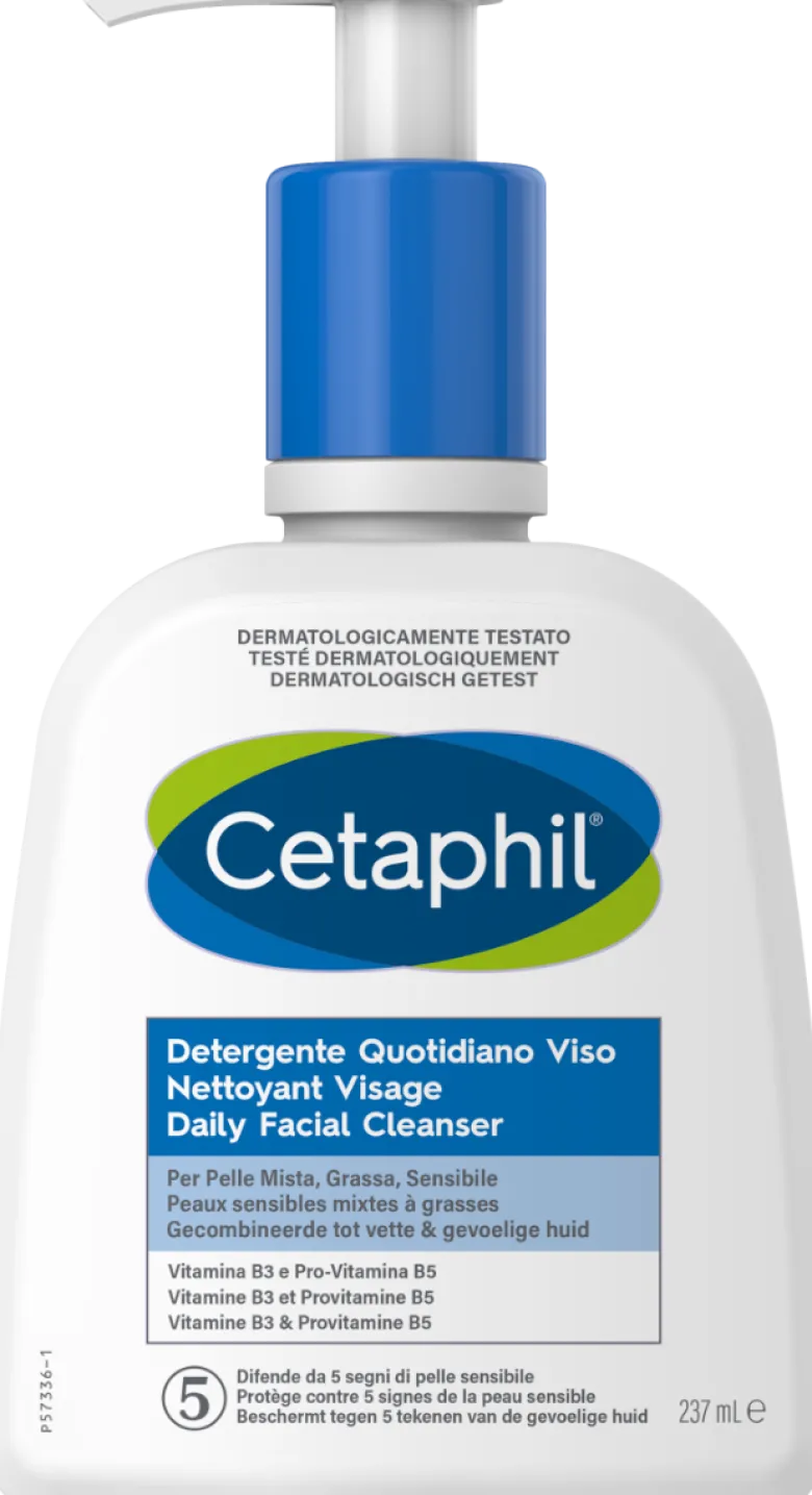 Cetaphil Detergente Quotidiano Viso Pelle Mista Grassa 237ml