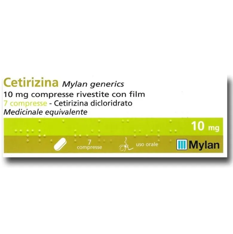 Cetirizina Generics 10 mg compresse rivestite con film