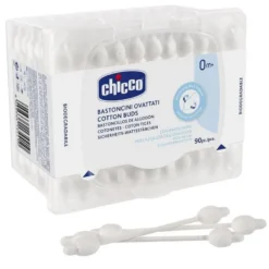 Chicco Bastoncini Ovattati con protezione per timpani 0mesi+ 90 pezzi