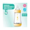 Chicco Biberon Neonato Perfect 5 Biberon Giallo Flusso Medio 240 ml 2Mesi+