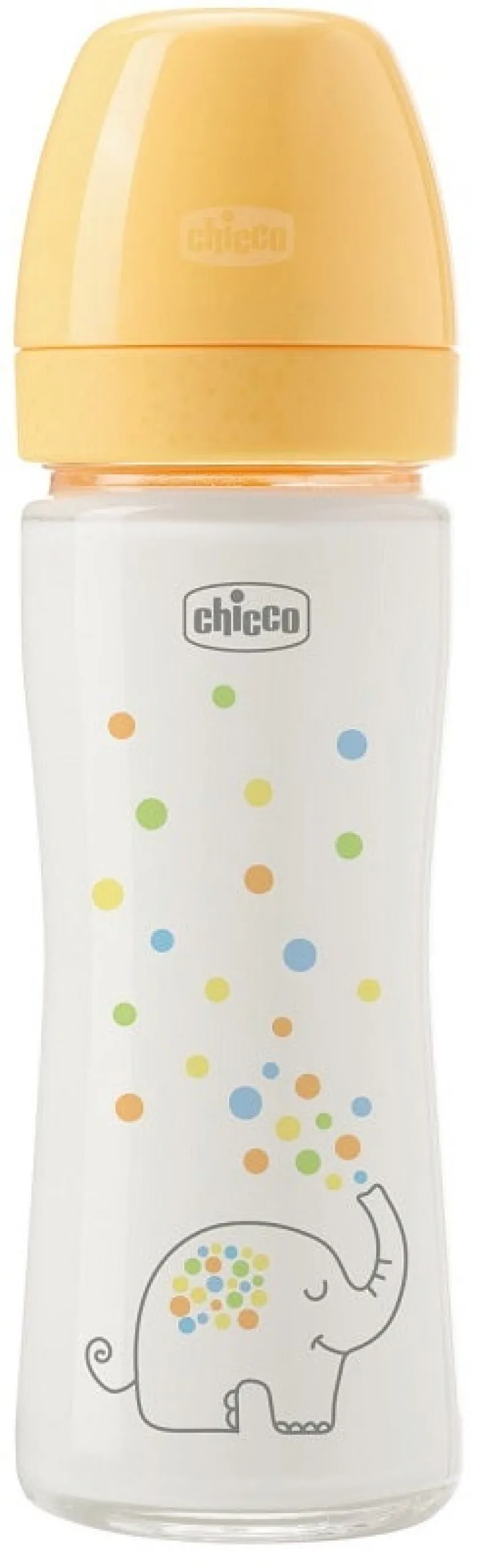 Chicco Biberon Perfect Glass Unisex Silicone da 240 ml