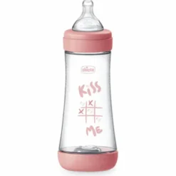 Chicco Biberon Perfect 5Rosa Flusso Veloce 300 ml 4M+