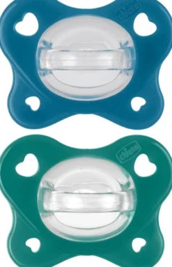 Chicco Dual Soft Succhietto Azzurro 16-36 Mesi 2 Pezzi