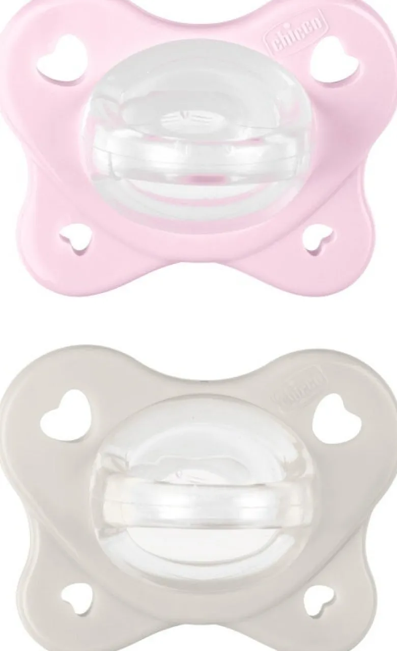 Chicco Dual Soft Succhietto Rosa 2-6 Mesi 2 Pezzi