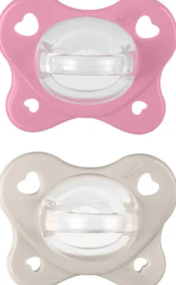 Chicco Dual Soft Succhietto Rosa 6-16 Mesi 2 Pezzi