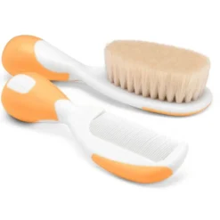 Chicco Kit Spazzola e Pettine per bambini colore arancione