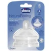 Chicco NaturalFeeling Tettarella 6m+ Pappa Flow 2 pezzi