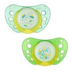 Chicco Physio Air Night succhietto in silicone 6-12m 2 pezzi colori assortiti