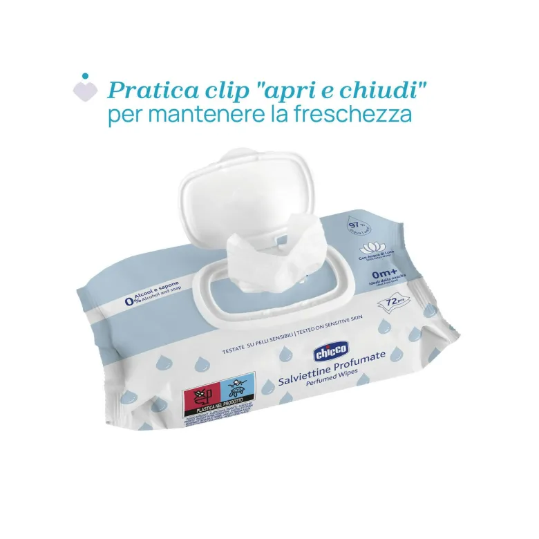 Chicco Salviettine Profumate 72 Pezzi