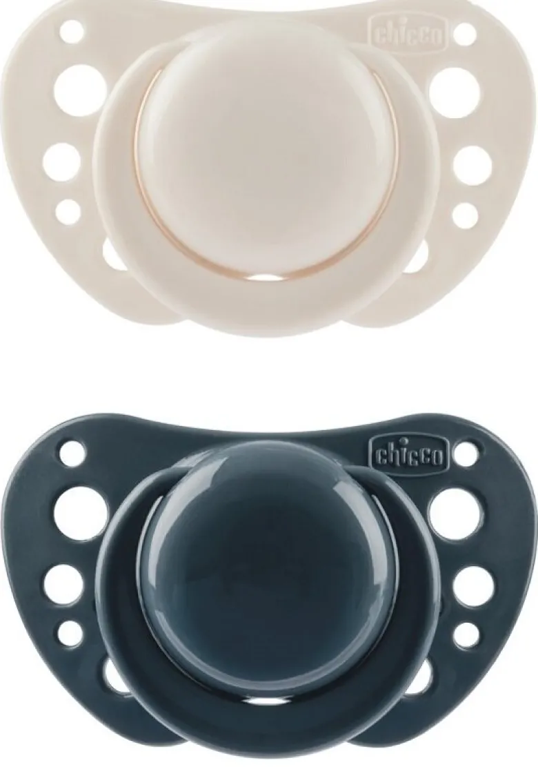 Chicco Succhietto Air Blu Silicone 6-16 Mesi 2 Pezzi