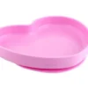 Chicco Take Eat Easy Piatto Cuore in Silicone con Ventosa colore rosa 1 pezzo 9m+