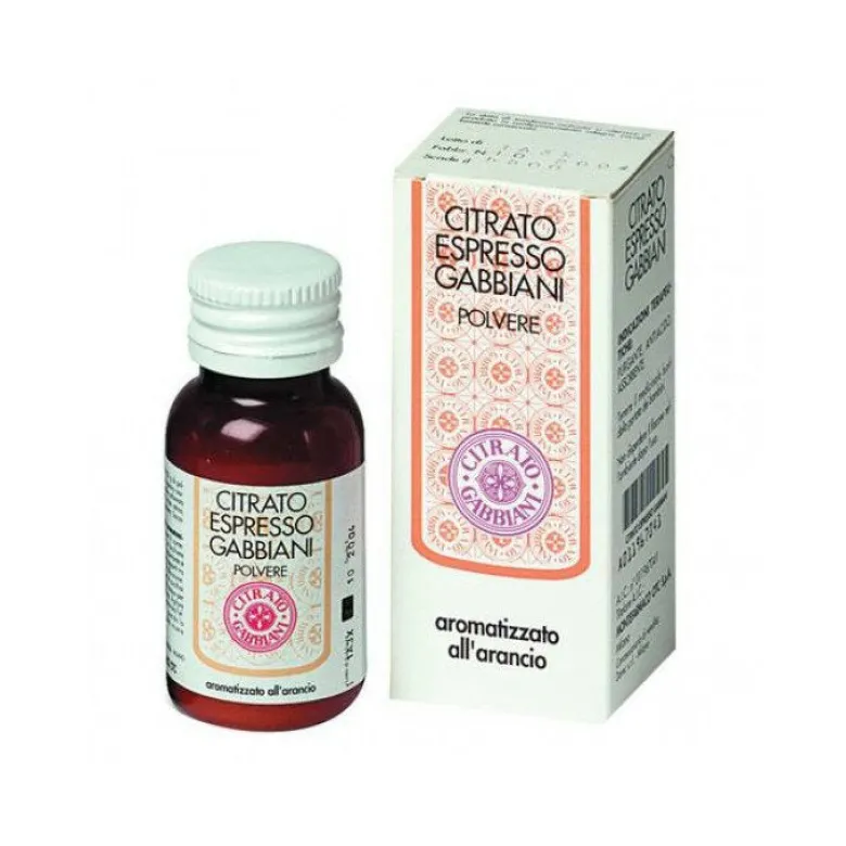 Citrato Espresso Gabbiani polvere per soluzione orale Gusto Arancia 43g
