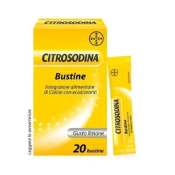 Citrosodina Effervescente Integratore Alimentare Digestivo con Calcio al Limone 20 Bustine