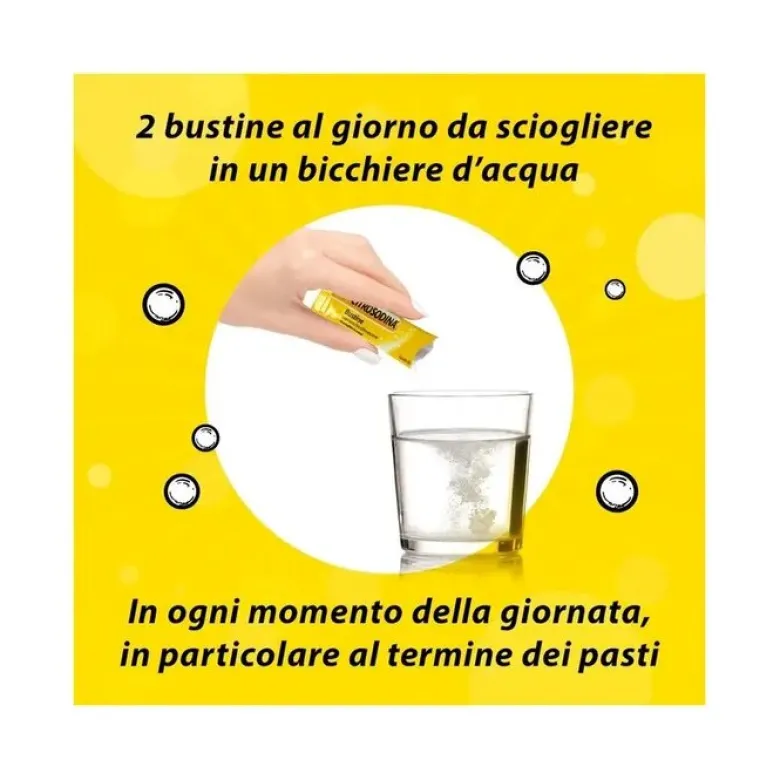 Citrosodina Effervescente Integratore Alimentare Digestivo con Calcio al Limone 20 Bustine