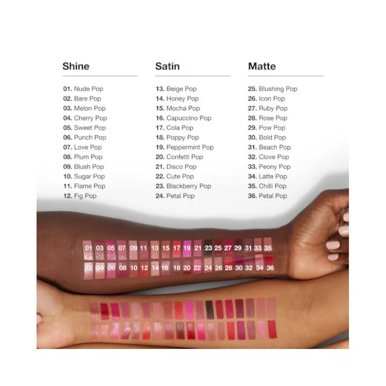 Clinique Pop Longwear Lipstick Rossetto Satin Honey