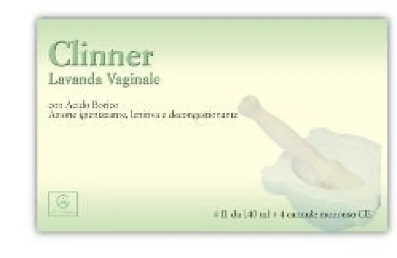 Clinner Lavanda Vaginale 4 Flaconi 140ml + 4 Cannule Vaginali Monouso Blister