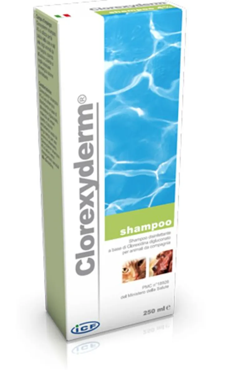 Clorexyderm Shampoo Cani/Gatti 250ml Antibatterico Efficace