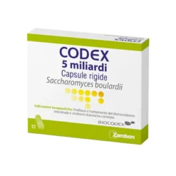 Codex 5 Miliardi Saccharomyces Boulardii capsule rigide 12 capsule