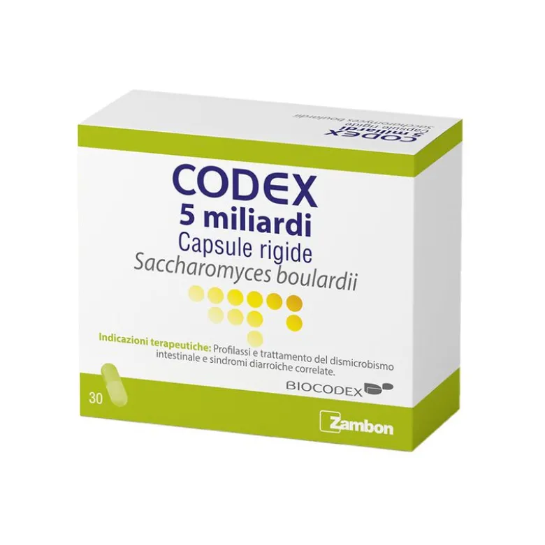 Codex 5 Miliardi Saccharomyces Boulardii 30 capsule rigide