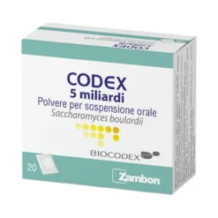 Codex 5 Miliardi Saccharomyces Boulardii polvere per sospensione orale 20 buste