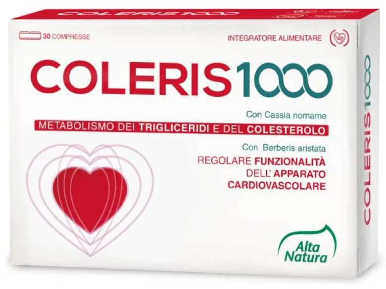 Coleris1000 30 Compresse - Integratore Colesterolo Naturale