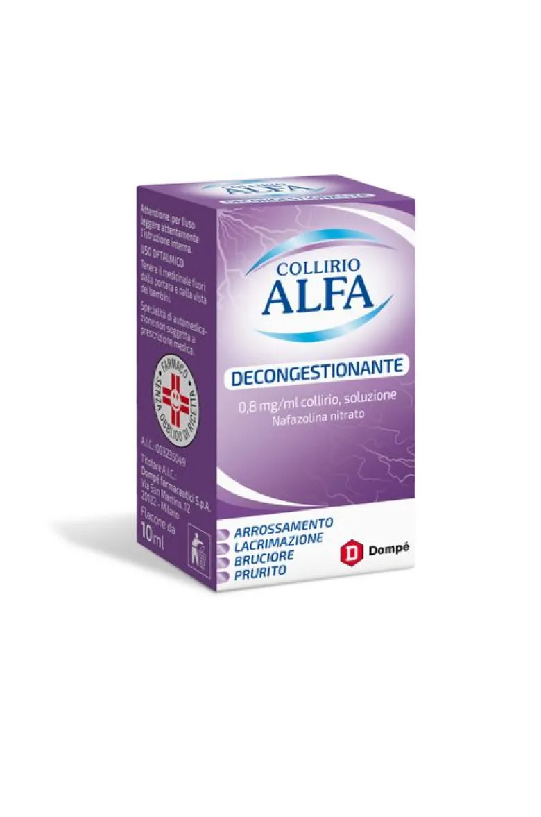 Collirio Alfa Decongestionante 0.8mg/ml collirio 10ml