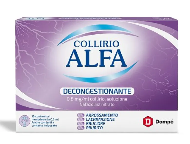 Collirio Alfa Decongestionante 0.8mg/ml collirio 10 contenitori monodose